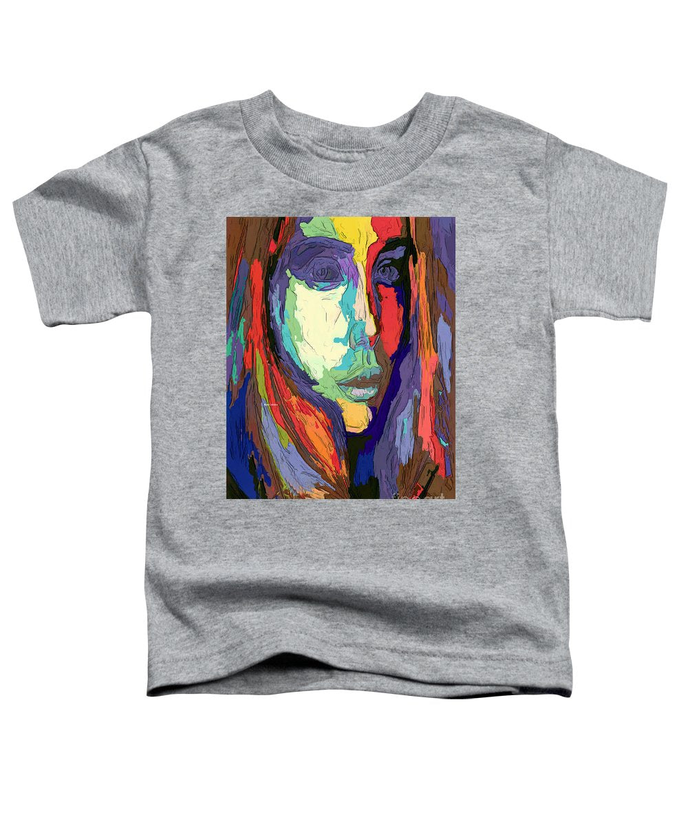 Portrait de femme impressionniste moderne - T-shirt pour tout-petit