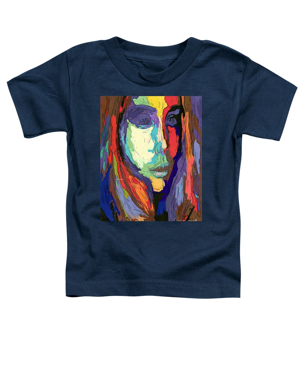 Portrait de femme impressionniste moderne - T-shirt pour tout-petit