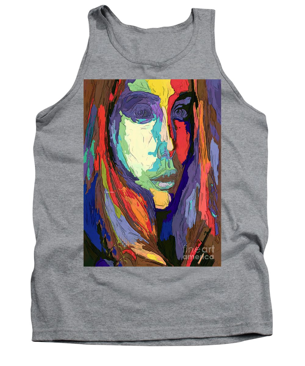 Modern Impressionist Female Portrait - Tank Top