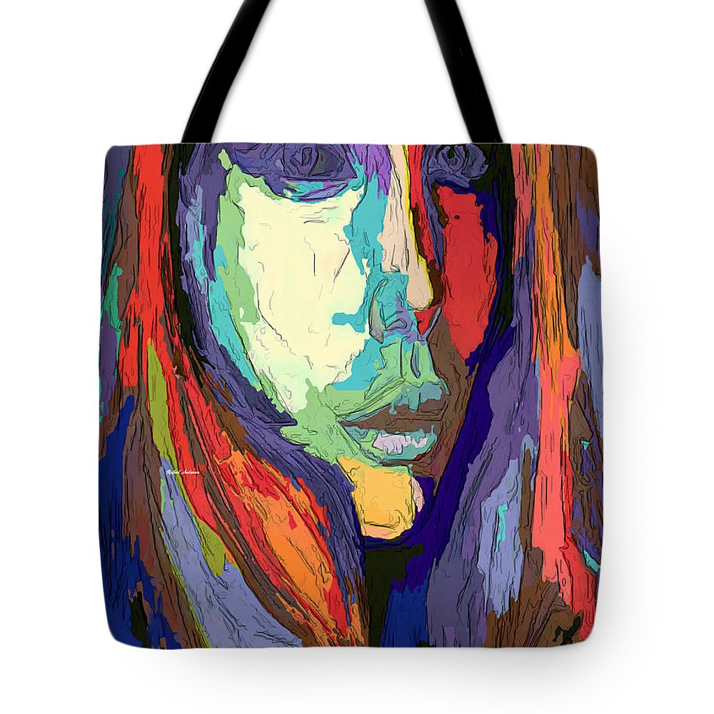 Portrait de femme impressionniste moderne - Sac fourre-tout