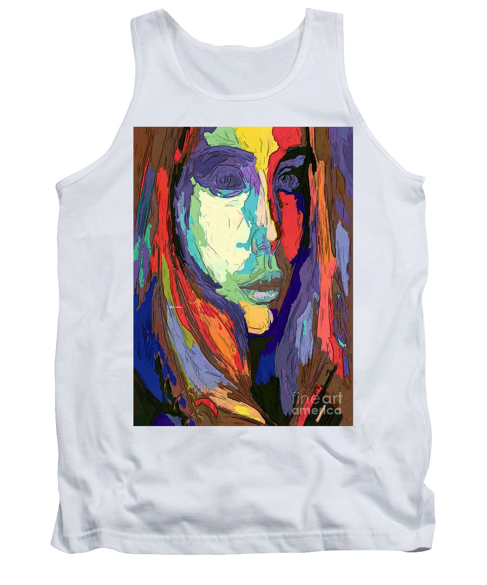 Modern Impressionist Female Portrait - Tank Top