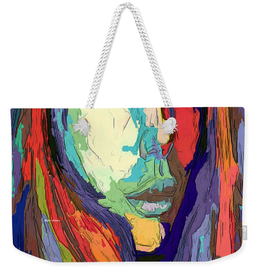 Modern Impressionist Female Portrait - Weekender Tote Bag