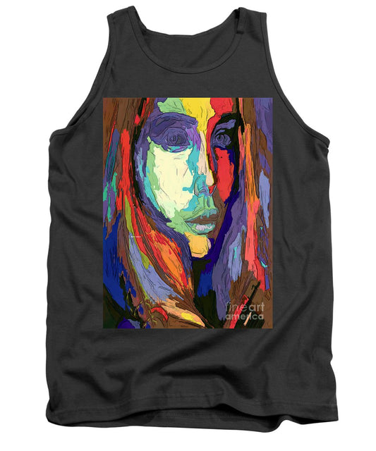 Modern Impressionist Female Portrait - Tank Top