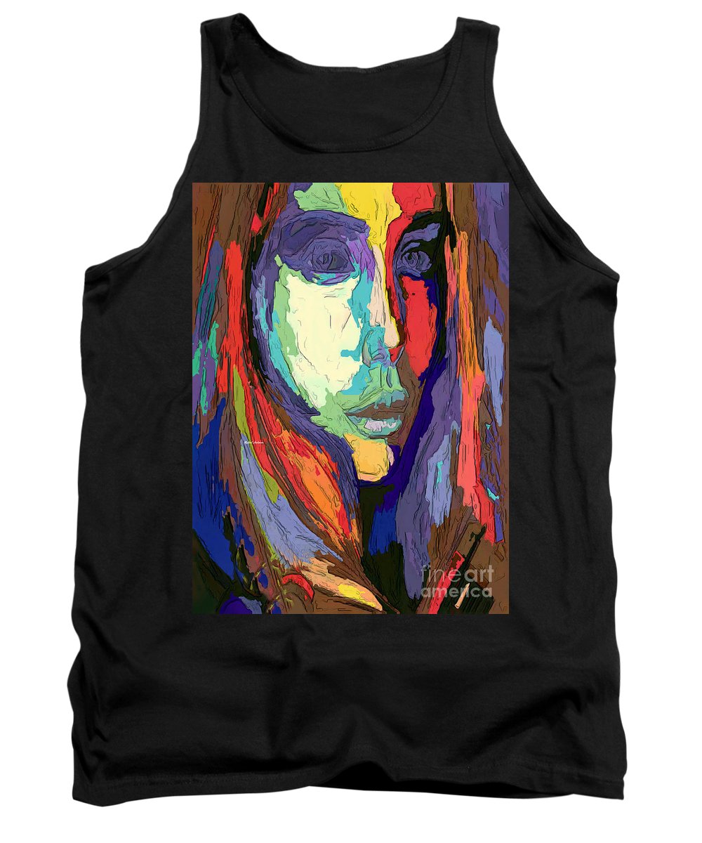 Modern Impressionist Female Portrait - Tank Top