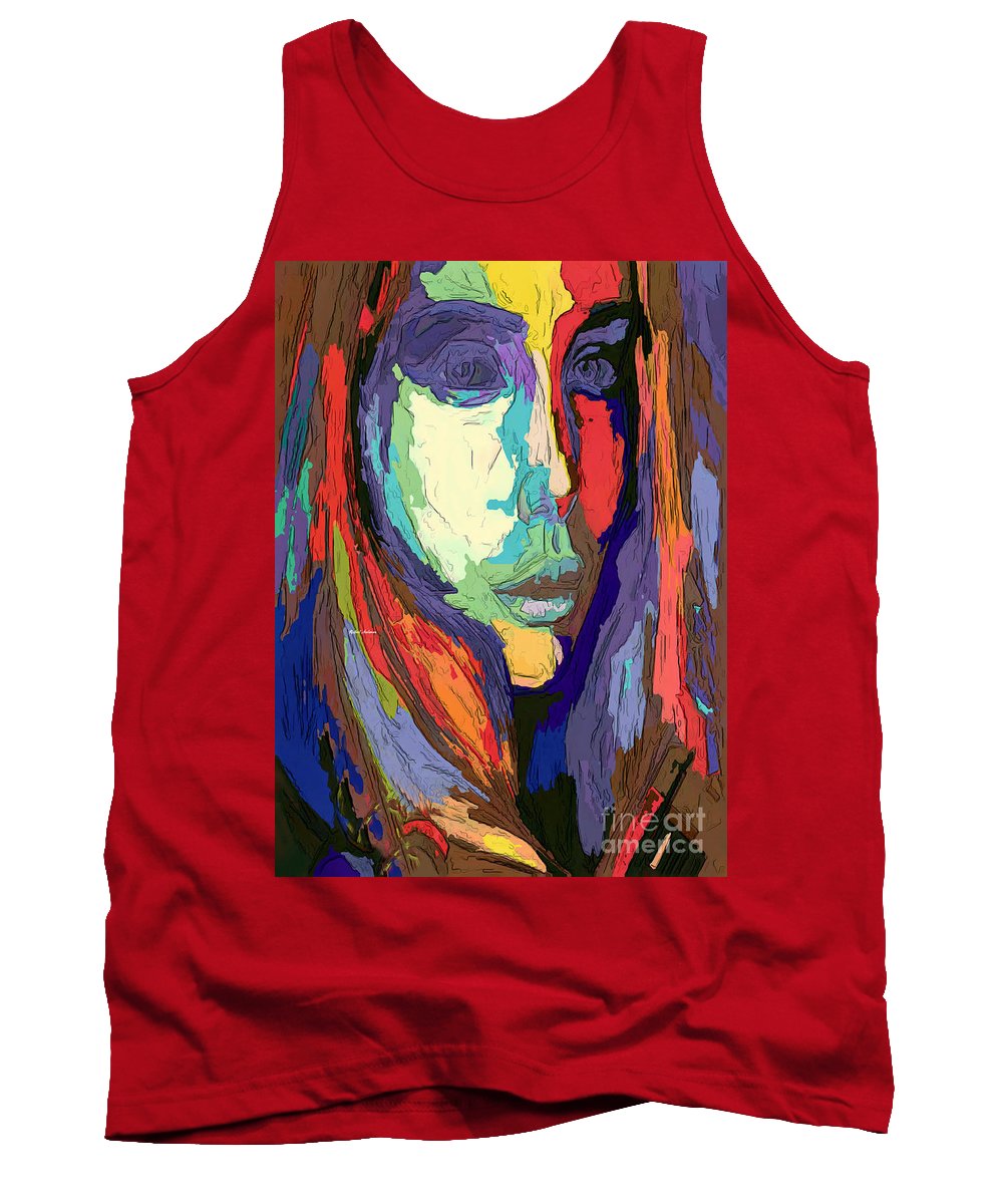 Modern Impressionist Female Portrait - Tank Top