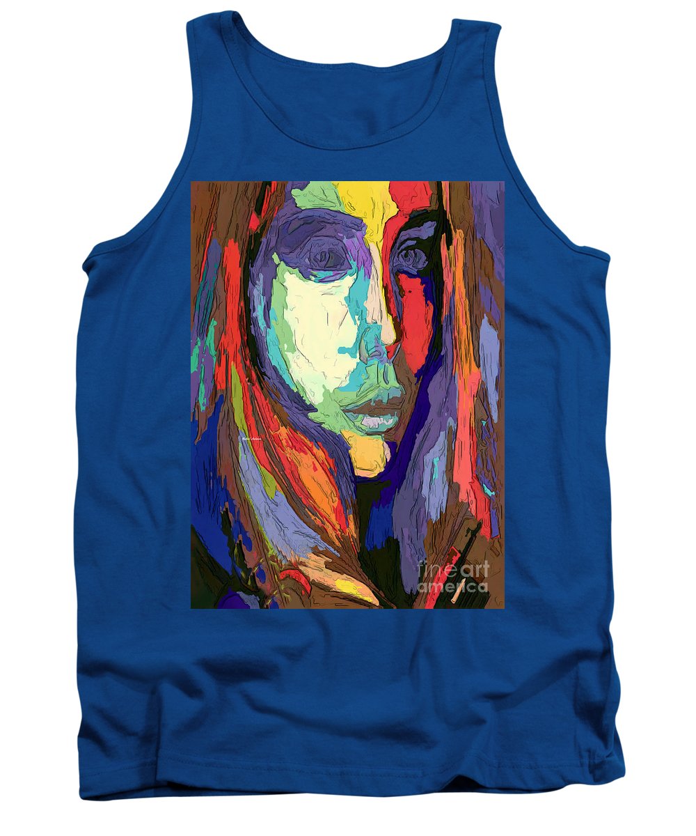 Modern Impressionist Female Portrait - Tank Top