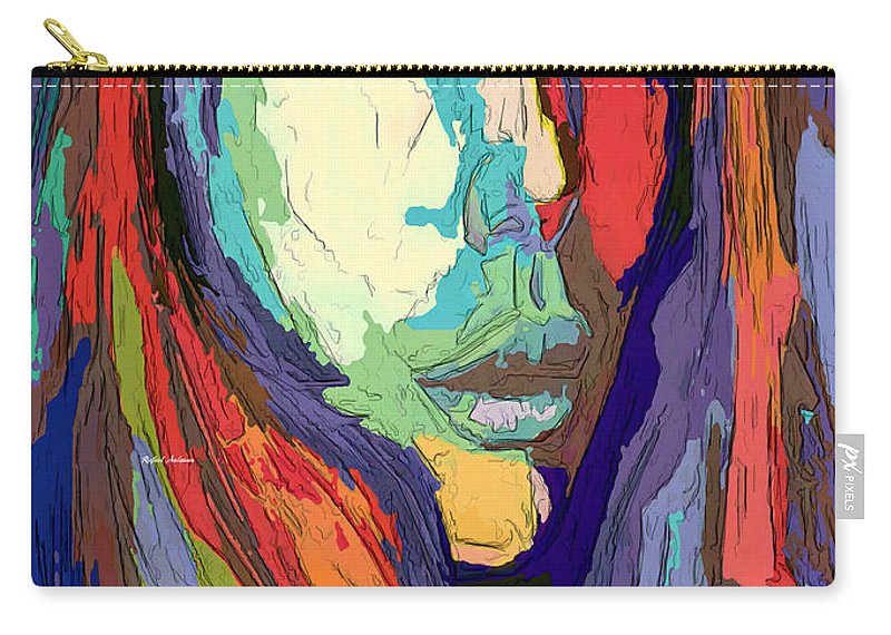 Modern Impressionist Female Portrait - Carry-All Pouch