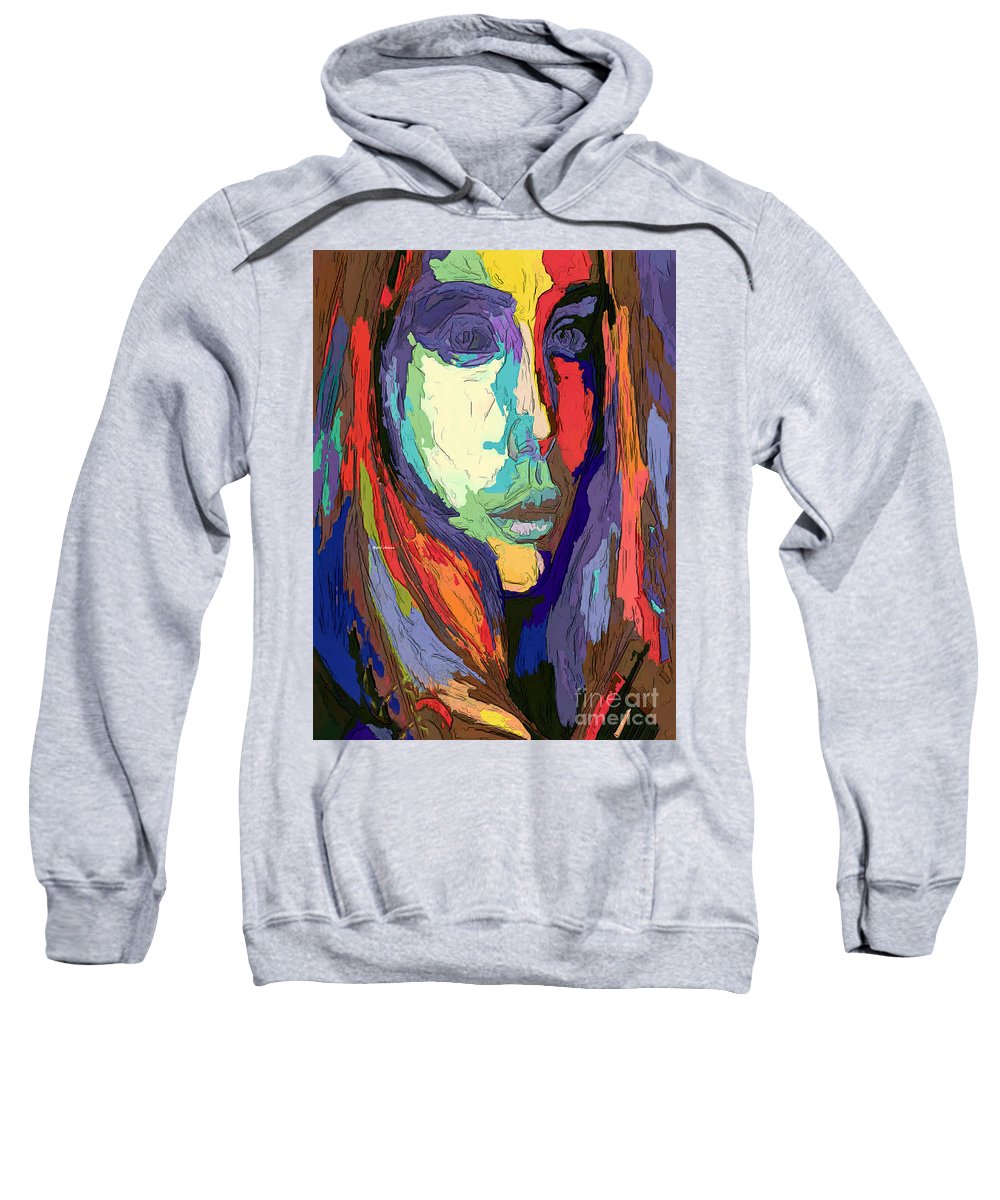 Modern Impressionist Female Portrait - Sweatshirt