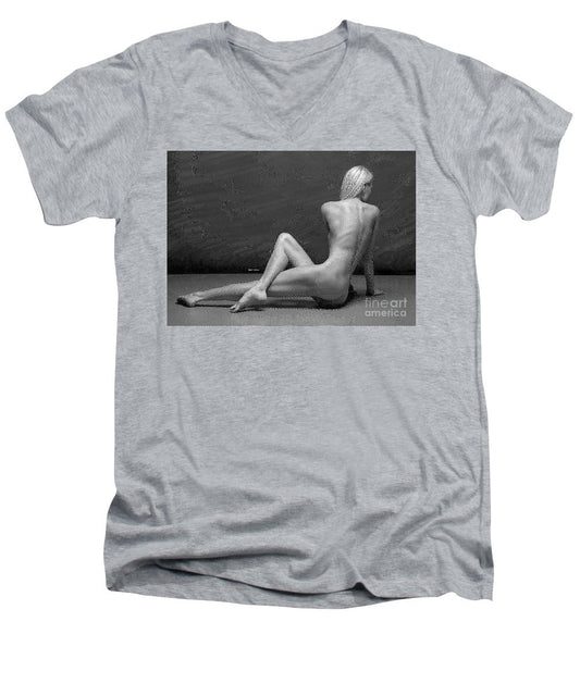 Men's V-Neck T-Shirt - Morning Stretch 2