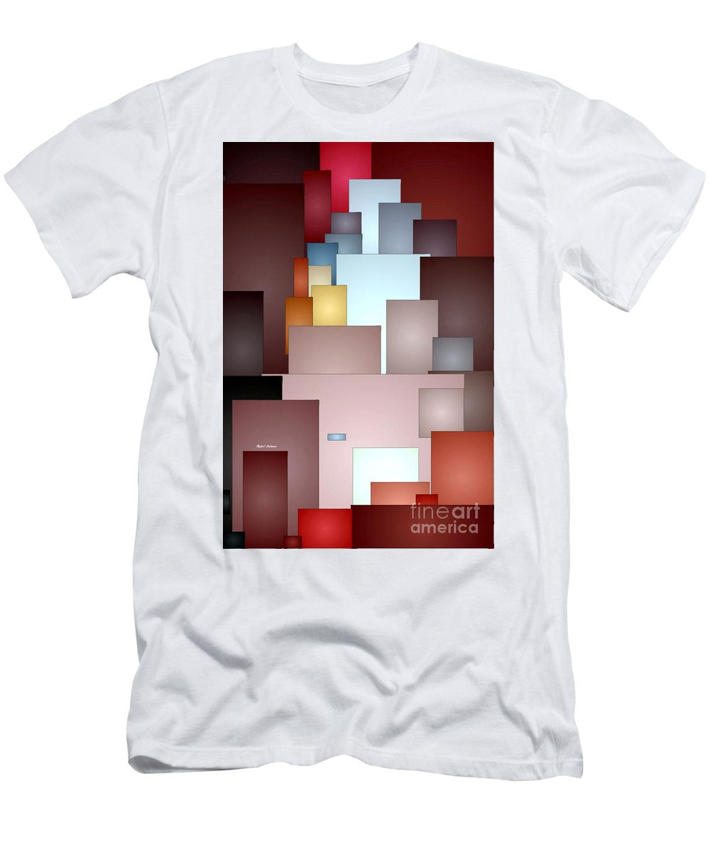 T-shirt pour homme (coupe ajustée) - Carreaux de mosaïque