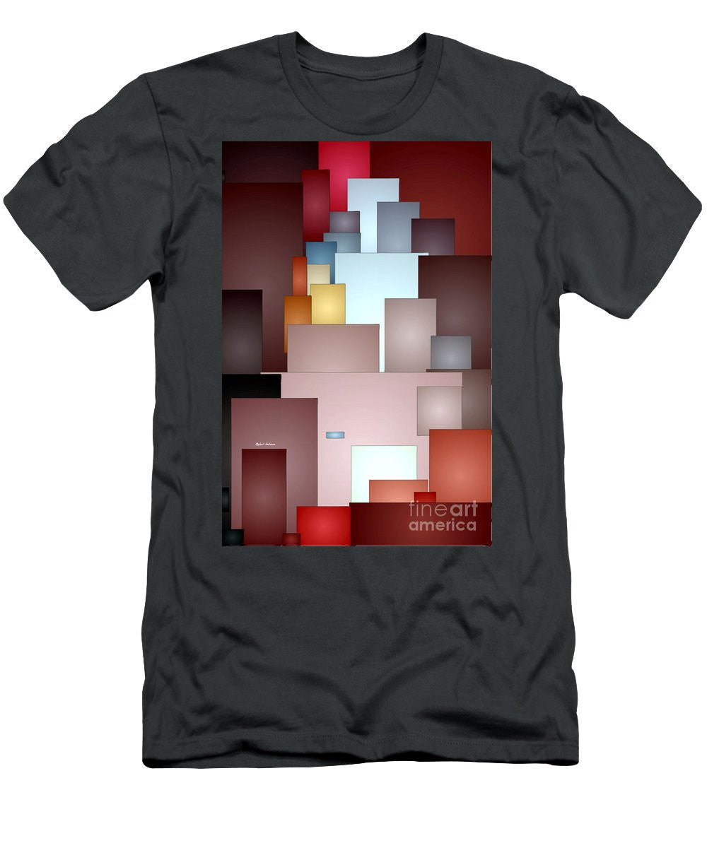 T-shirt pour homme (coupe ajustée) - Carreaux de mosaïque