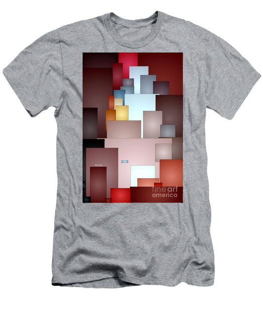 T-shirt pour homme (coupe ajustée) - Carreaux de mosaïque