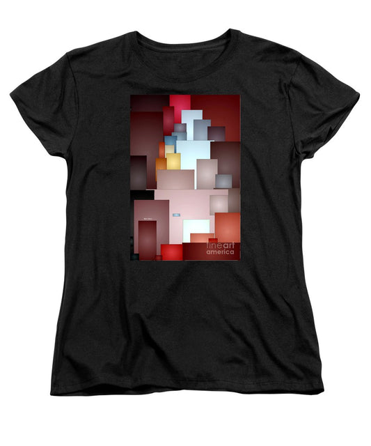 T-shirt femme (coupe standard) - Carreaux de mosaïque