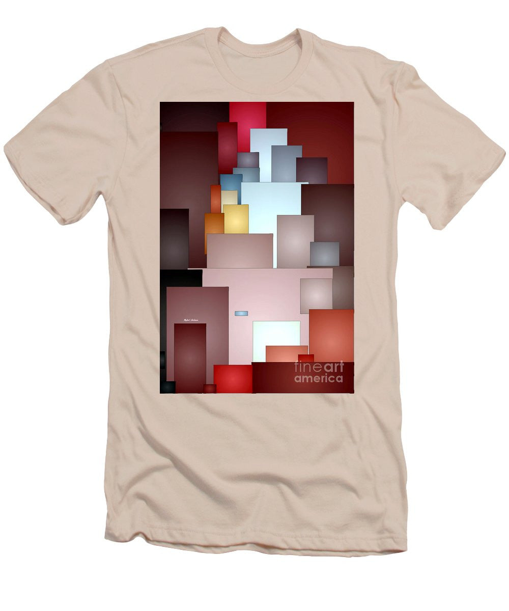 T-shirt pour homme (coupe ajustée) - Carreaux de mosaïque