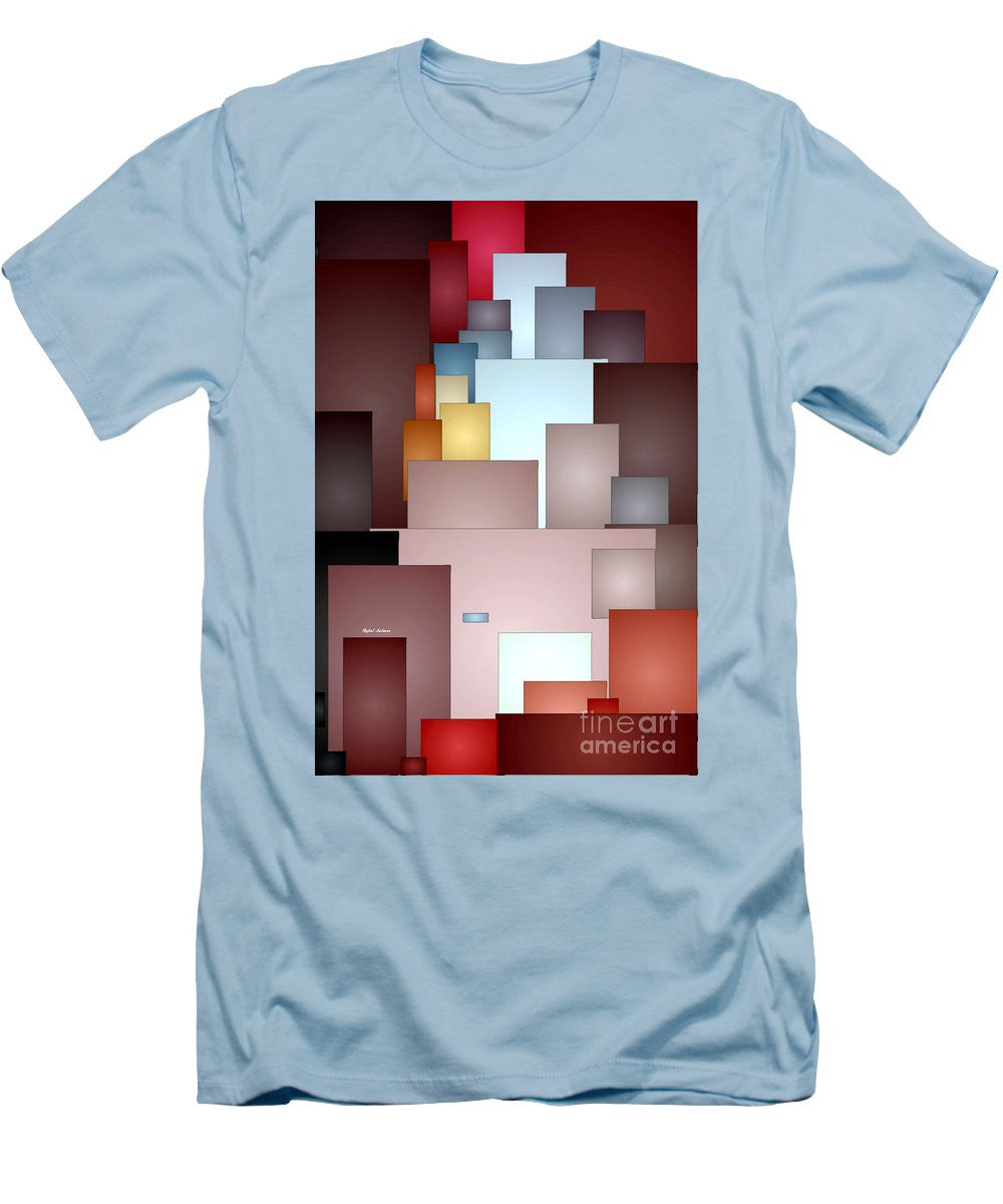 T-shirt pour homme (coupe ajustée) - Carreaux de mosaïque