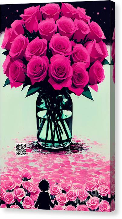 Mother's Day Rose Bouquet - Canvas Print