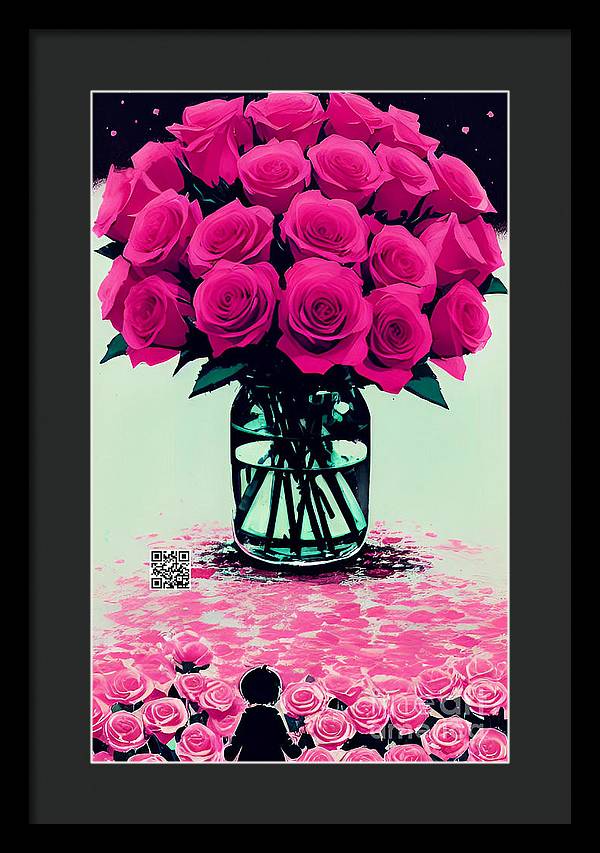 Mother's Day Rose Bouquet - Framed Print