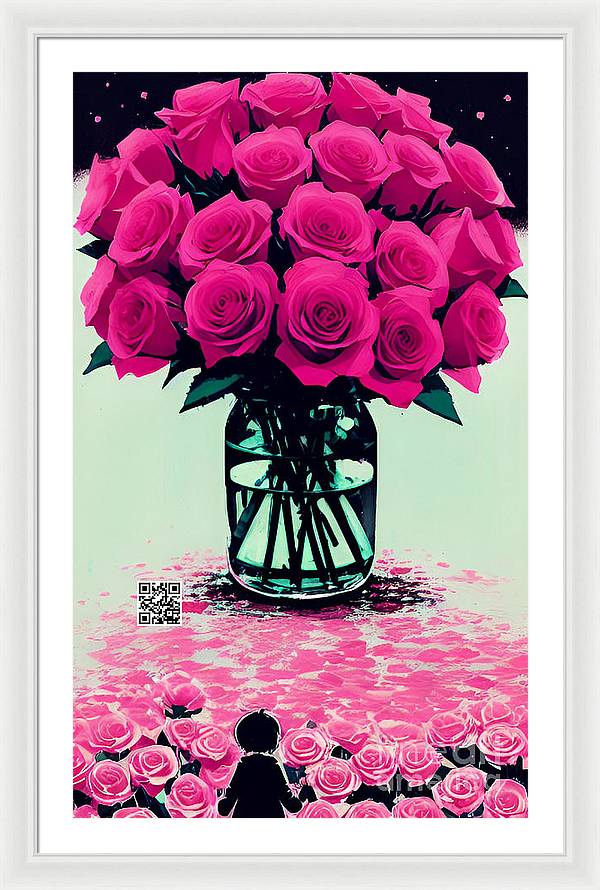 Mother's Day Rose Bouquet - Framed Print