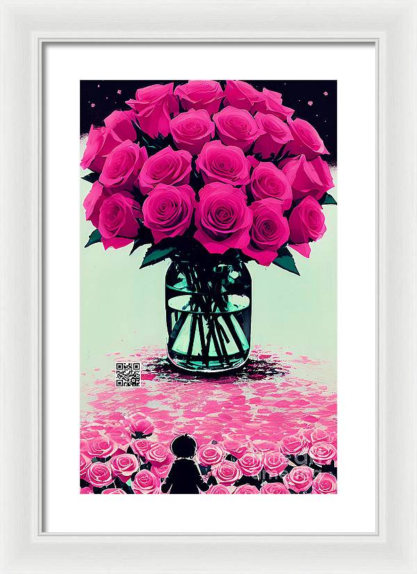 Mother's Day Rose Bouquet - Framed Print