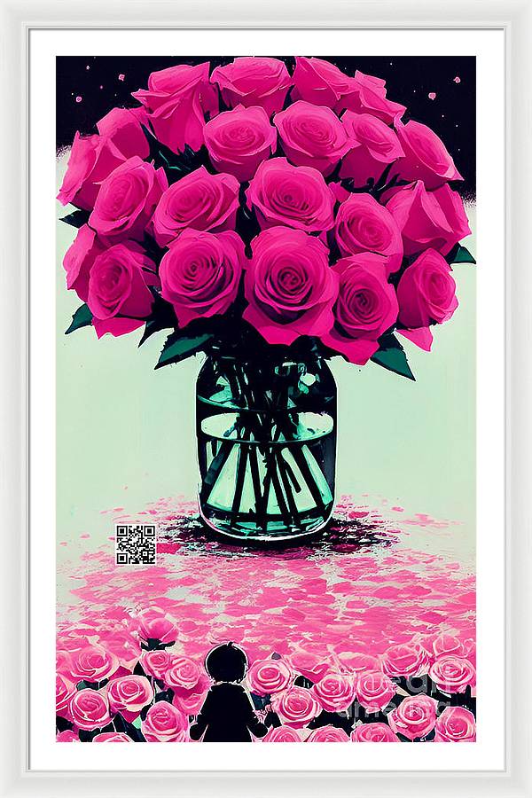 Mother's Day Rose Bouquet - Framed Print