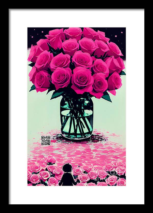 Mother's Day Rose Bouquet - Framed Print