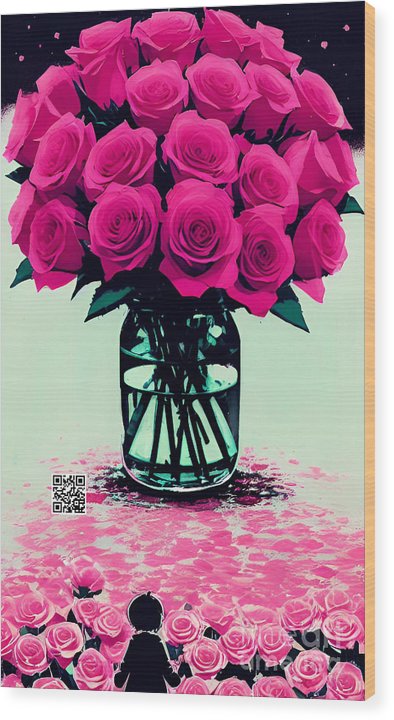 Mother's Day Rose Bouquet - Wood Print