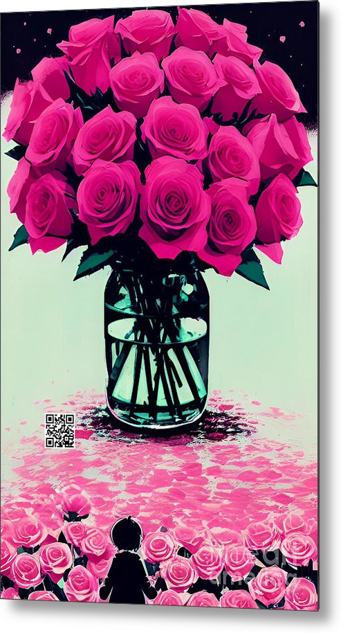 Mother's Day Rose Bouquet - Metal Print