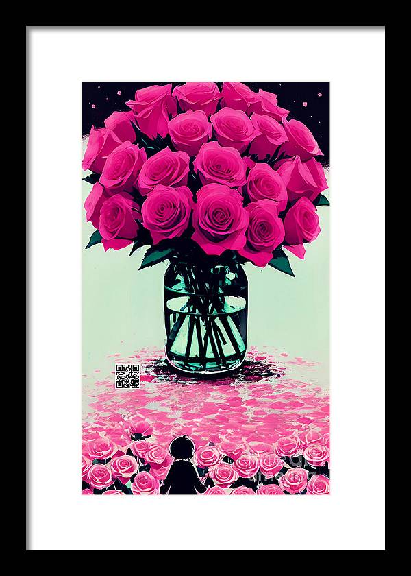 Mother's Day Rose Bouquet - Framed Print