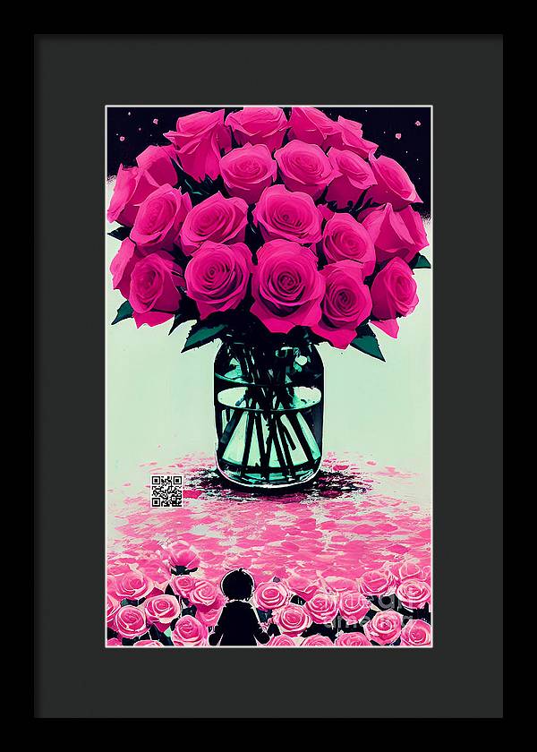 Mother's Day Rose Bouquet - Framed Print