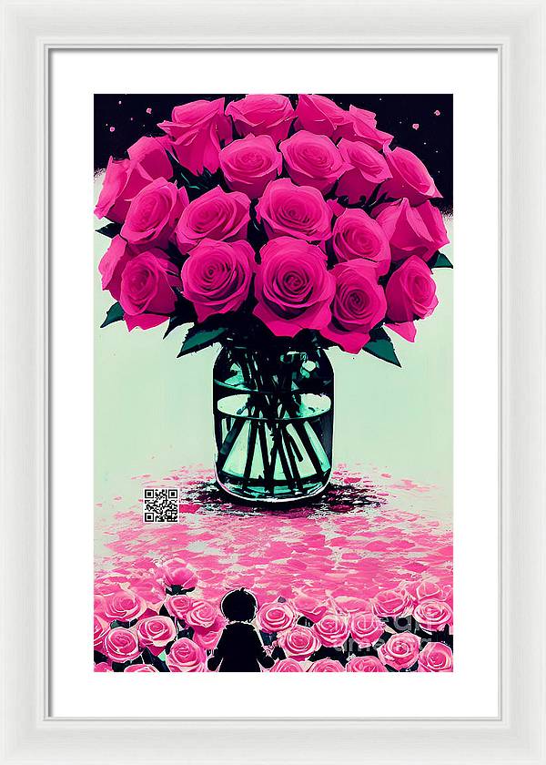 Mother's Day Rose Bouquet - Framed Print