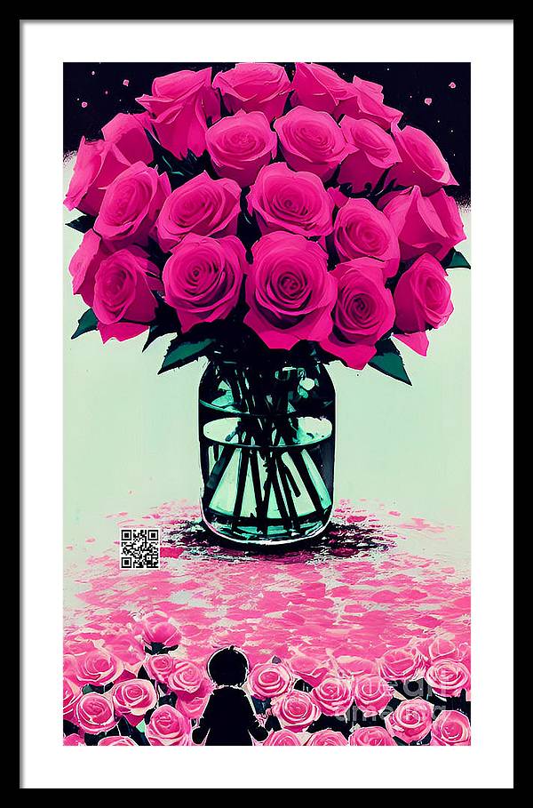 Mother's Day Rose Bouquet - Framed Print