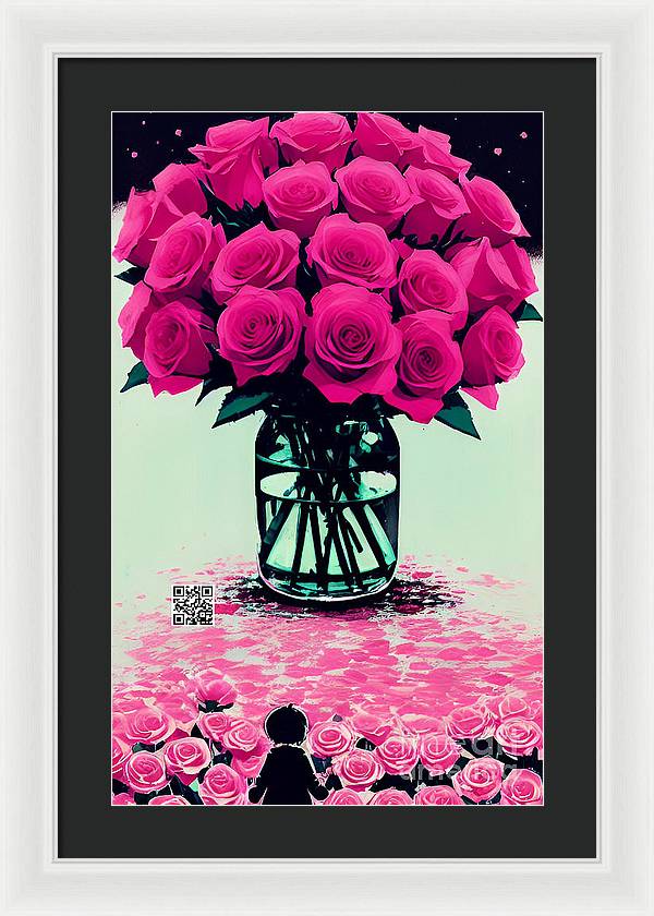 Mother's Day Rose Bouquet - Framed Print