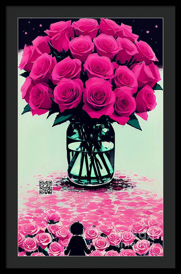 Mother's Day Rose Bouquet - Framed Print