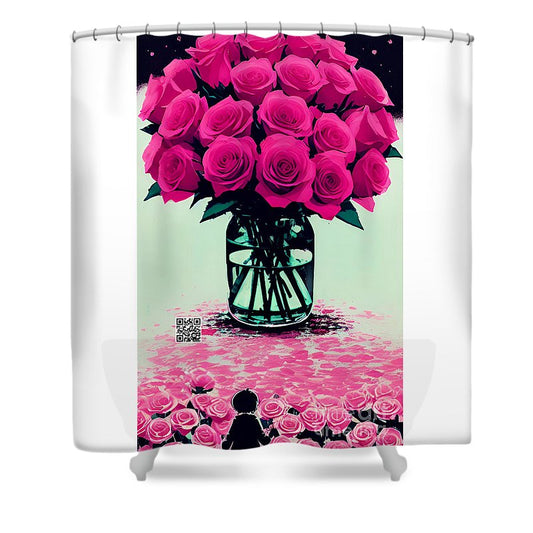 Mother's Day Rose Bouquet - Shower Curtain