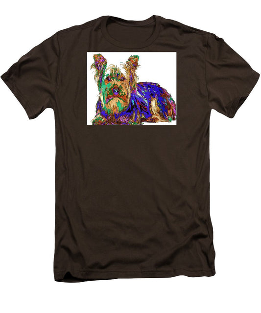 T-shirt pour homme (coupe ajustée) - Muffin. Série Pet