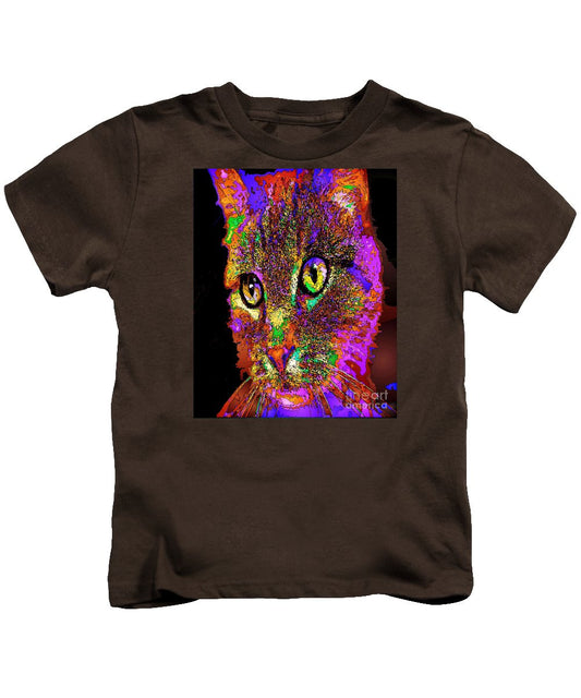 Kids T-Shirt - Muffin The Cat. Pet Series