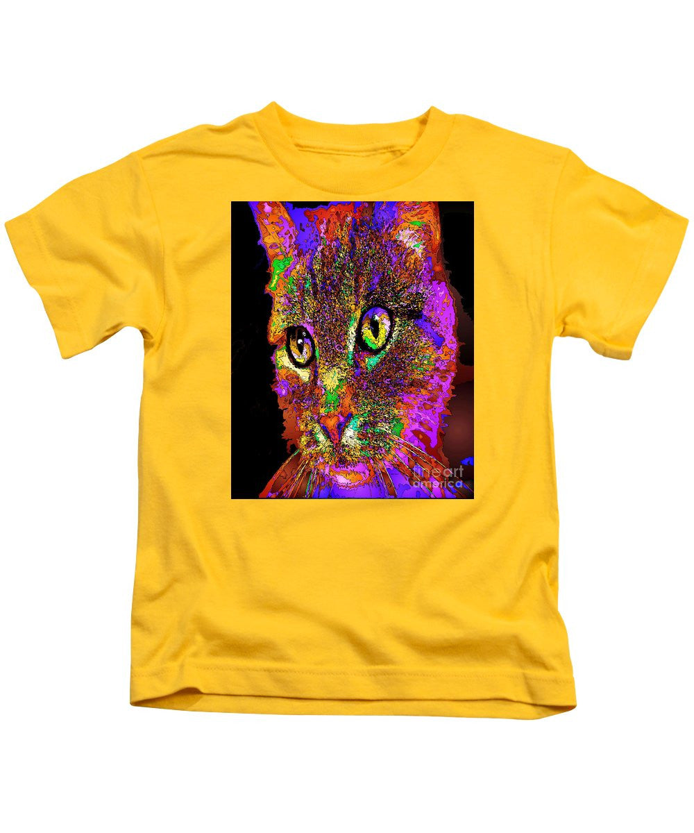 Kids T-Shirt - Muffin The Cat. Pet Series