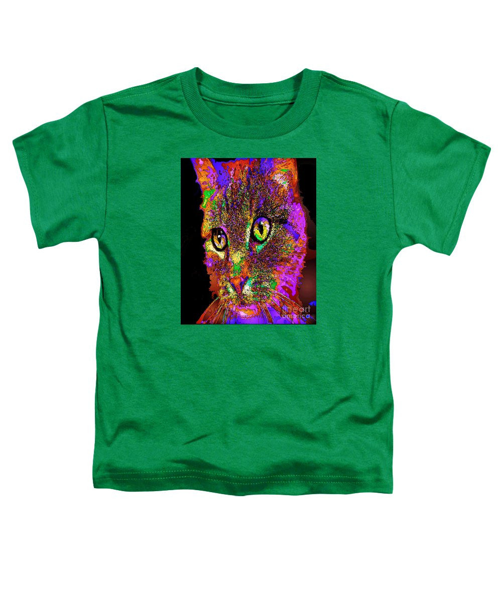 Toddler T-Shirt - Muffin The Cat. Pet Series