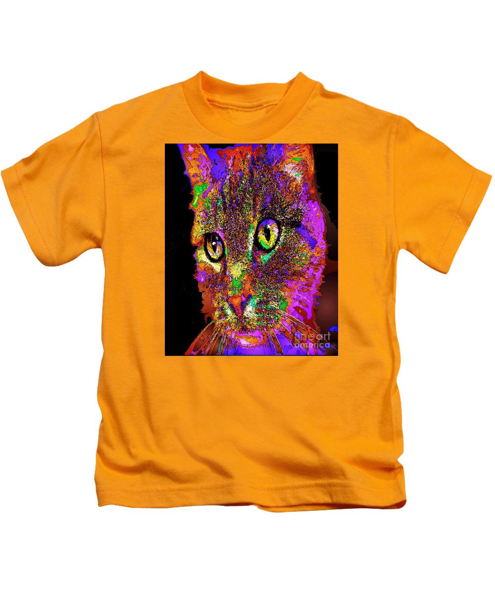 Kids T-Shirt - Muffin The Cat. Pet Series