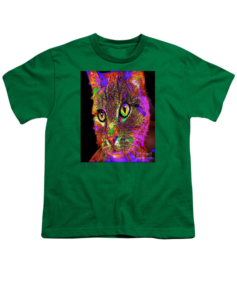 Youth T-Shirt - Muffin The Cat. Pet Series