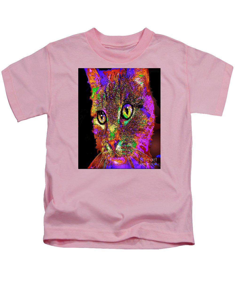 Kids T-Shirt - Muffin The Cat. Pet Series