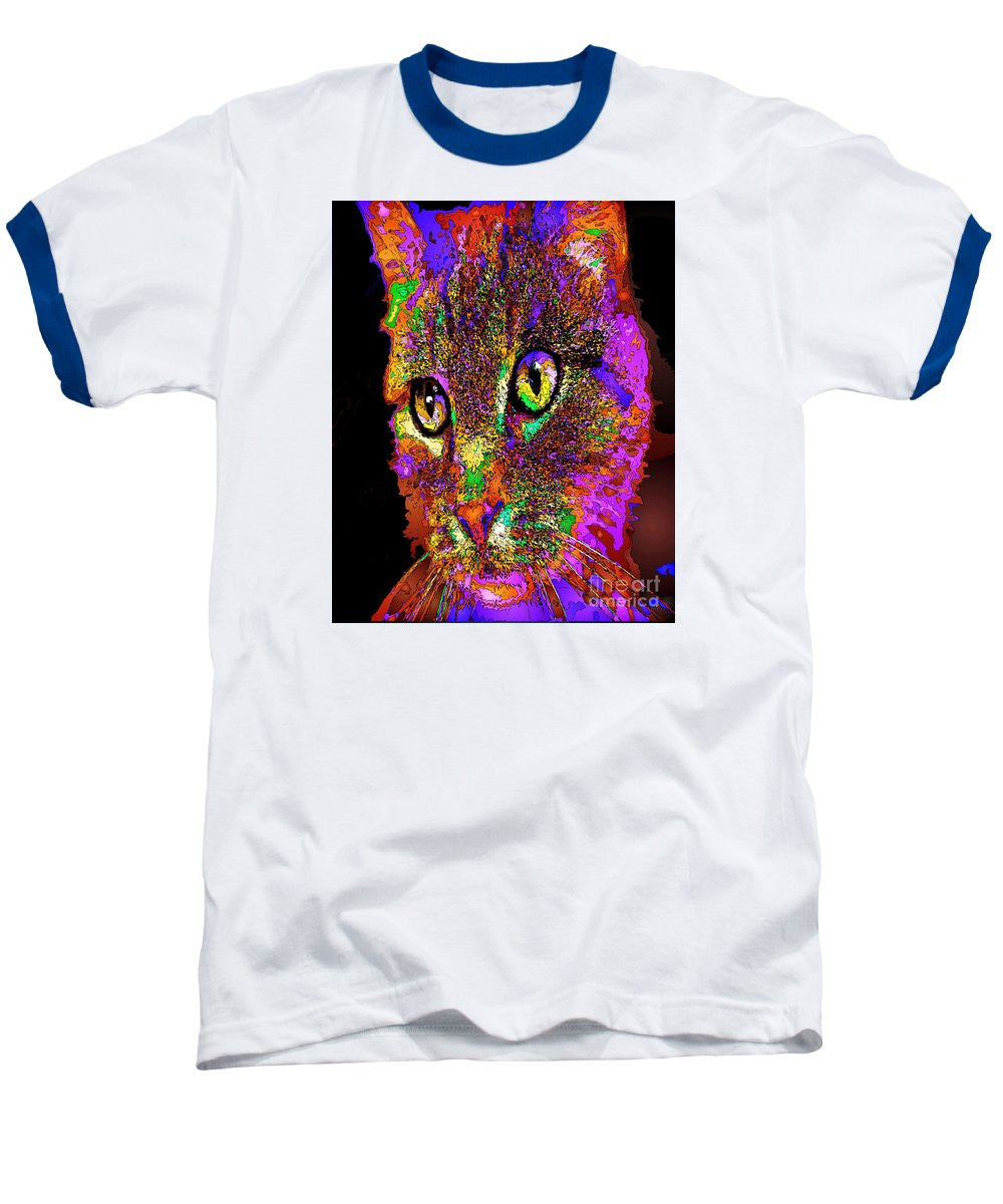 Baseball T-Shirt - Muffin The Cat. Pet Series