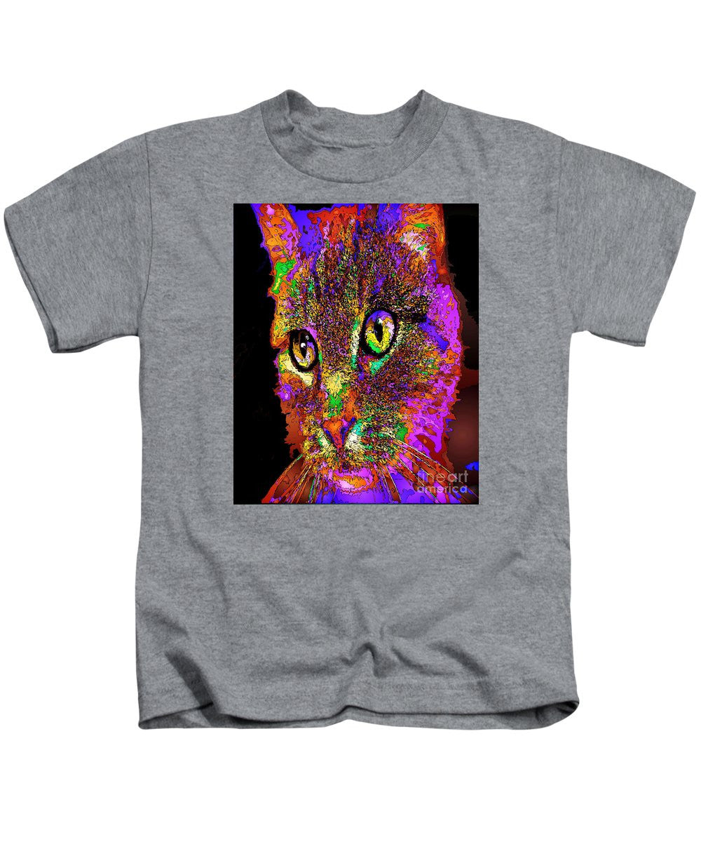 Kids T-Shirt - Muffin The Cat. Pet Series