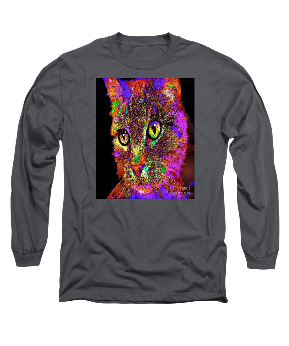 Long Sleeve T-Shirt - Muffin The Cat. Pet Series