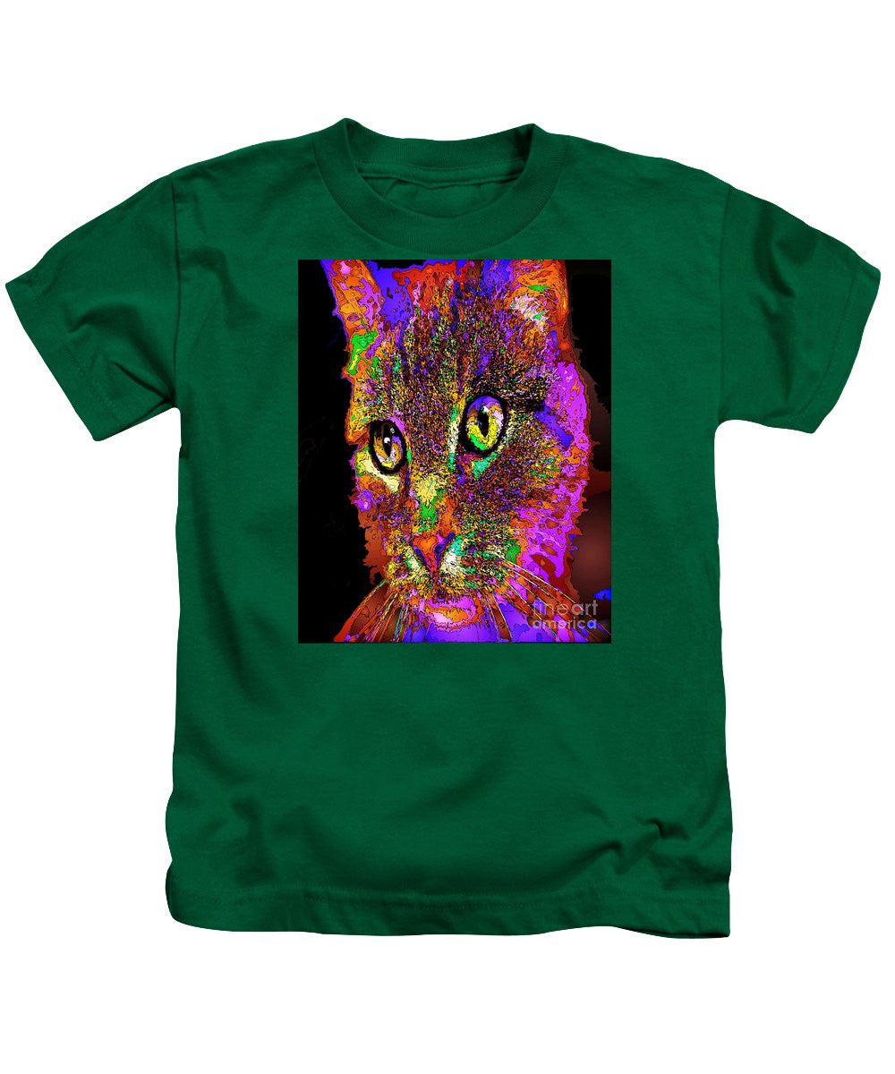 Kids T-Shirt - Muffin The Cat. Pet Series