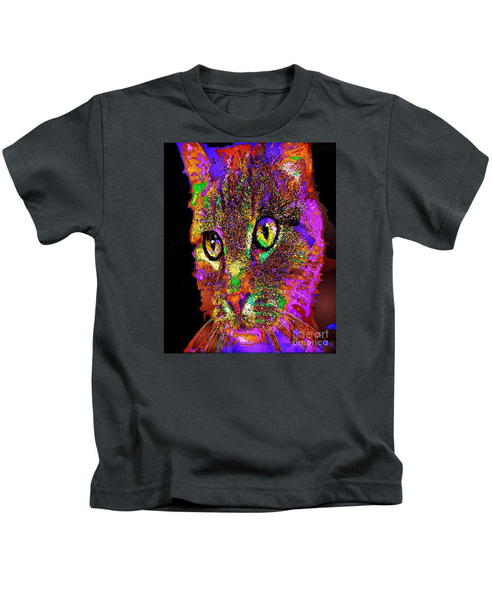 Kids T-Shirt - Muffin The Cat. Pet Series