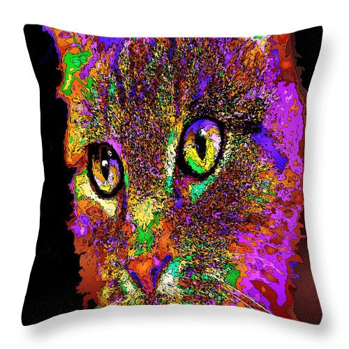 Throw Pillow - Muffin The Cat. Pet Series