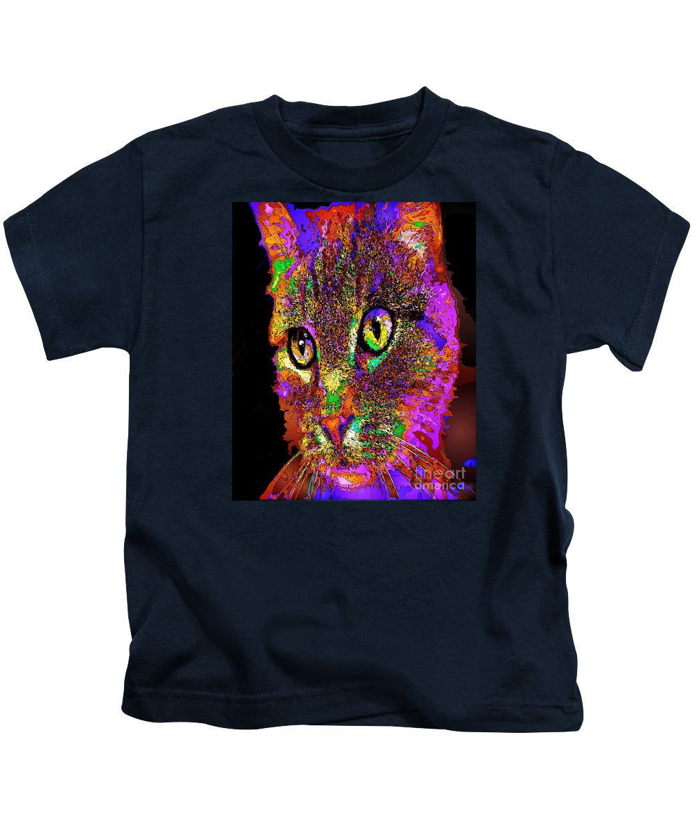 Kids T-Shirt - Muffin The Cat. Pet Series