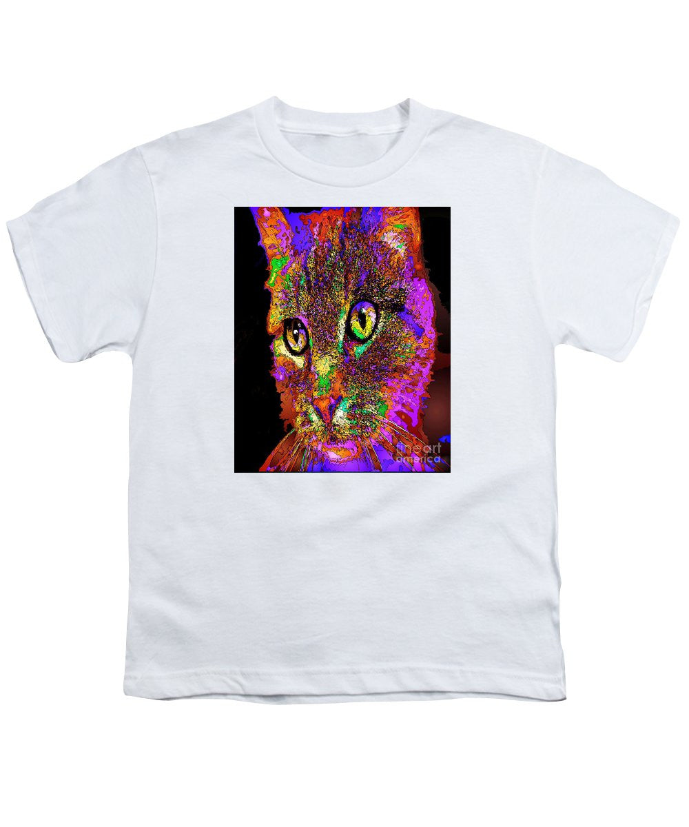 Youth T-Shirt - Muffin The Cat. Pet Series