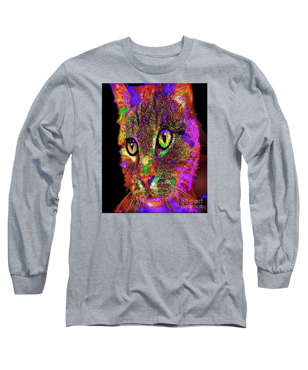 Long Sleeve T-Shirt - Muffin The Cat. Pet Series